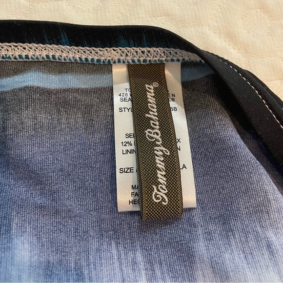 NWT Tommy Bahama Hazy Kat Stripe Bikini Bottom Peacock Blue Size XS Swim Beach - Picture 8 of 10